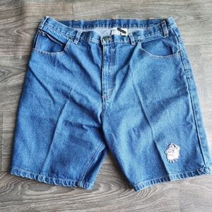 JEAN SHORTS -Georgetown Hoyas Jorts - Size 38 - College theme.